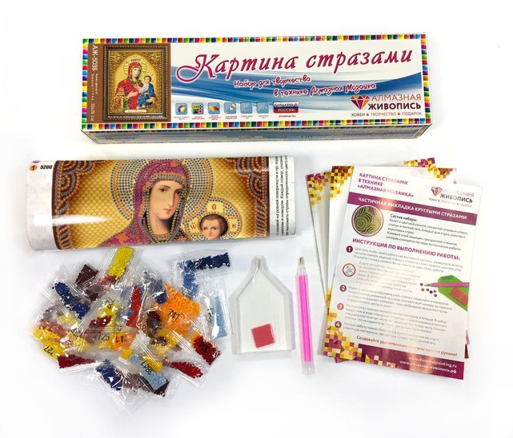 Алмазная вышивка «Икона Иверская Богородица» — картинка 2