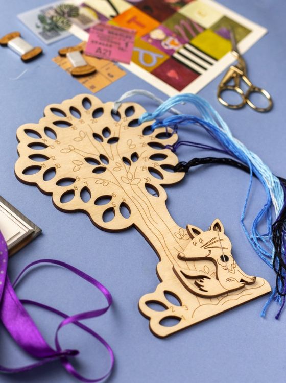 Органайзер для мулине c игольницей «Лесная история. Лисичка» — картинка 3