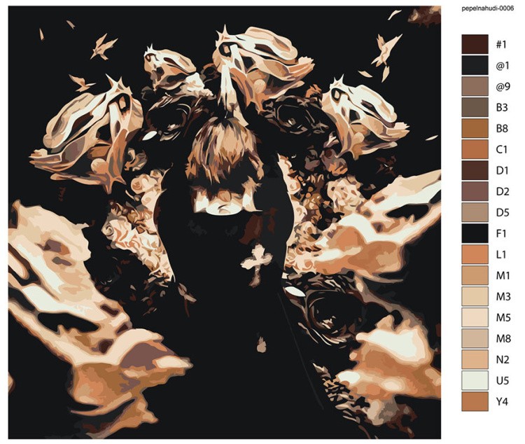 Картина по номерам «Рэпер Pepel Nahudi Пепел Нахуди: Season» — картинка 2