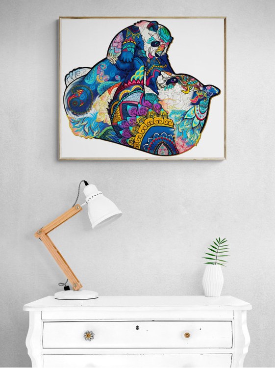 Деревянные пазлы «Семья Панд M», Woodbests — картинка 7