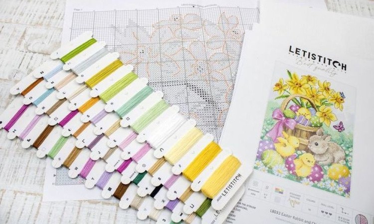 Набор для вышивания «Easter Rabbit and Chicks» — картинка 3