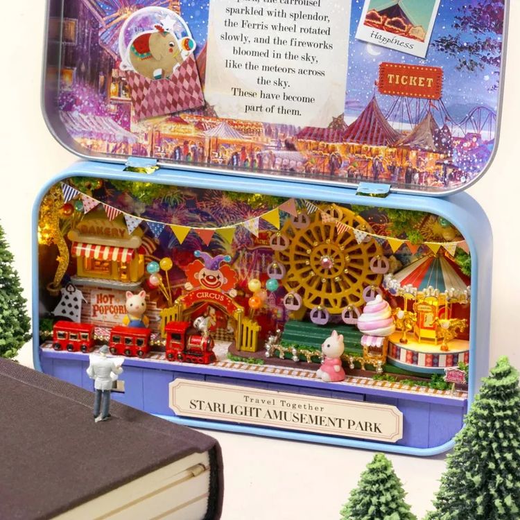 Сборная модель (румбокс) в шкатулке «Парк под звёздным небом» — картинка 3