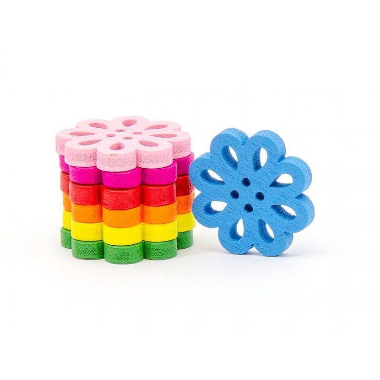 Пуговицы декоративные «Кружева», 25 шт., 2 см, цветные — картинка 3