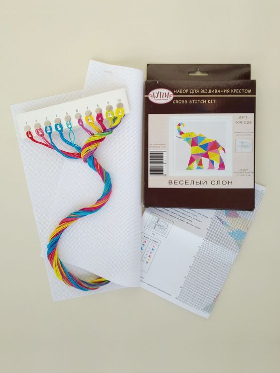 Набор для вышивания «Веселый слон» — картинка 3