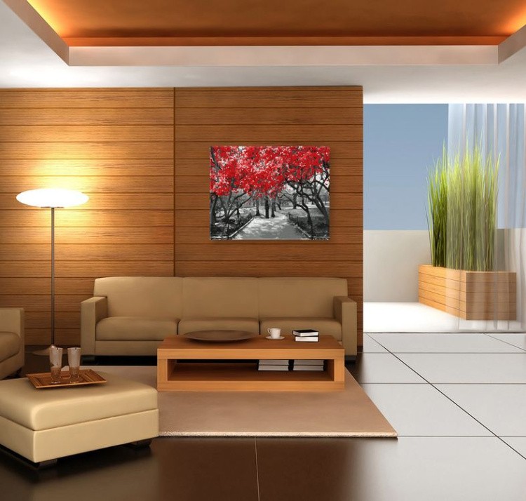 Картина по номерам «Красная сакура» — картинка 4