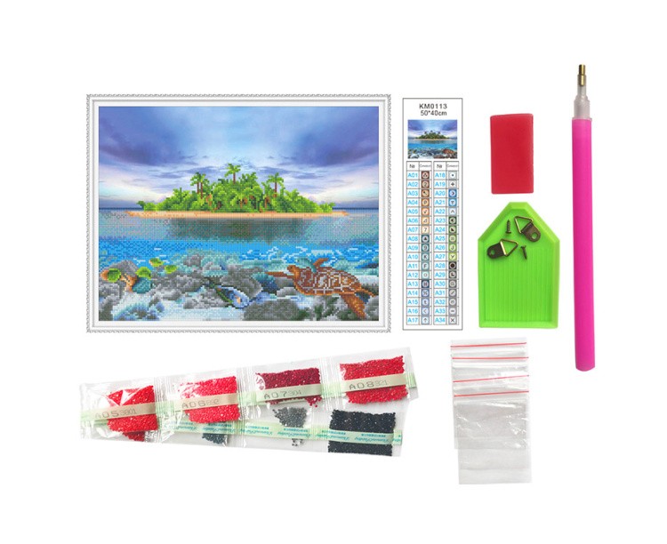 Алмазная вышивка «Остров» — картинка 2