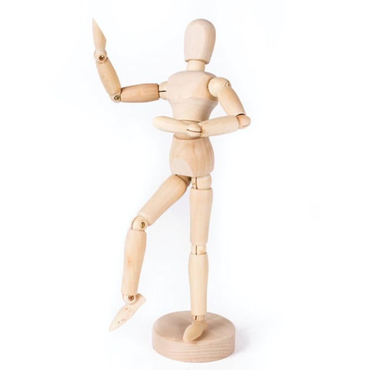 Манекен человека художественный мужской, дерево, высота 20 см, BRAUBERG ART CLASSIC  — картинка 3