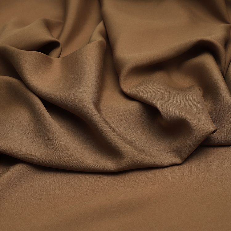 Ткань Штапель, матовая, 5 м, ширина 145 см, 110 г/м2, цвет: 30 темно-бежевый, TBY — картинка 3