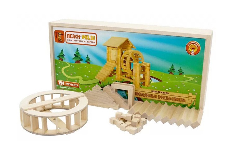 Конструктор из дерева «Водяная мельница» — картинка 2