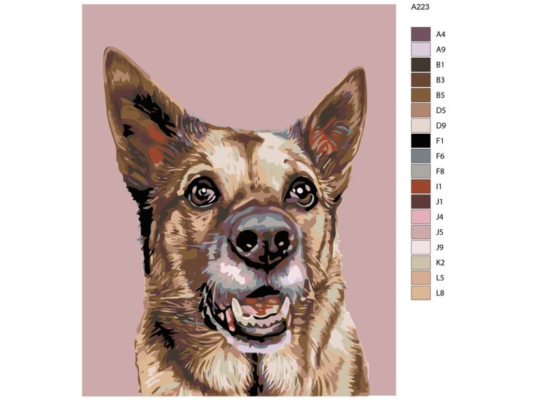 Картина по номерам «Мика» — картинка 2