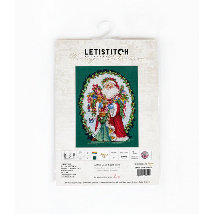 Набор для вышивания «Jolly Saint Nick» — картинка 5