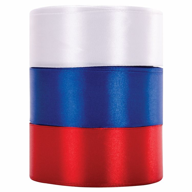 Лента атласная, ширина 40 мм, набор 3 цвета по 23 м, Brauberg — картинка 2