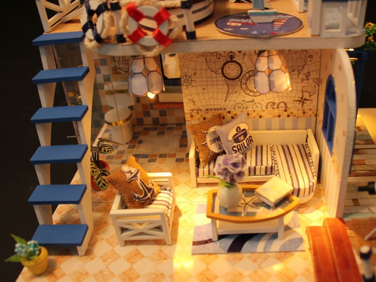 Набор для создания миниатюры (румбокс) «Домик у моря» — картинка 6