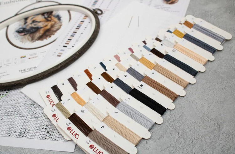 Набор для вышивания «Немецкая овчарка» — картинка 5