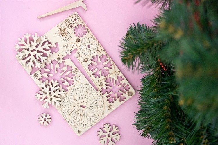 Конструктор из дерева «Маленькая елочка», UNIWOOD — картинка 2