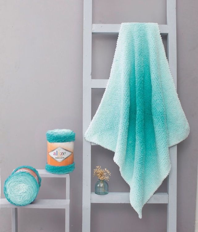 Пряжа ALIZE Softy Plus Ombre Batik (7287), ярко-зеленый, 5 шт. по 500 г — картинка 3