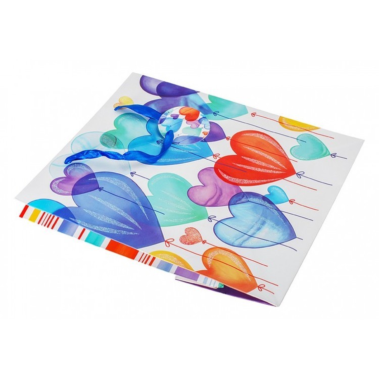 Подарочный пакет «Воздушные шары голубые» — картинка 5