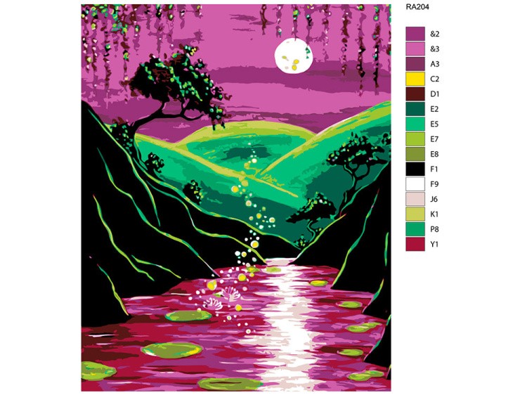 Картина по номерам «Нежный закат» — картинка 2