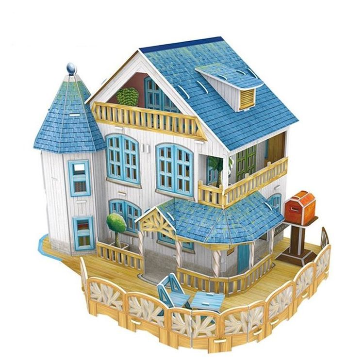 3D-пазл CubicFun Загородный дом — картинка 7