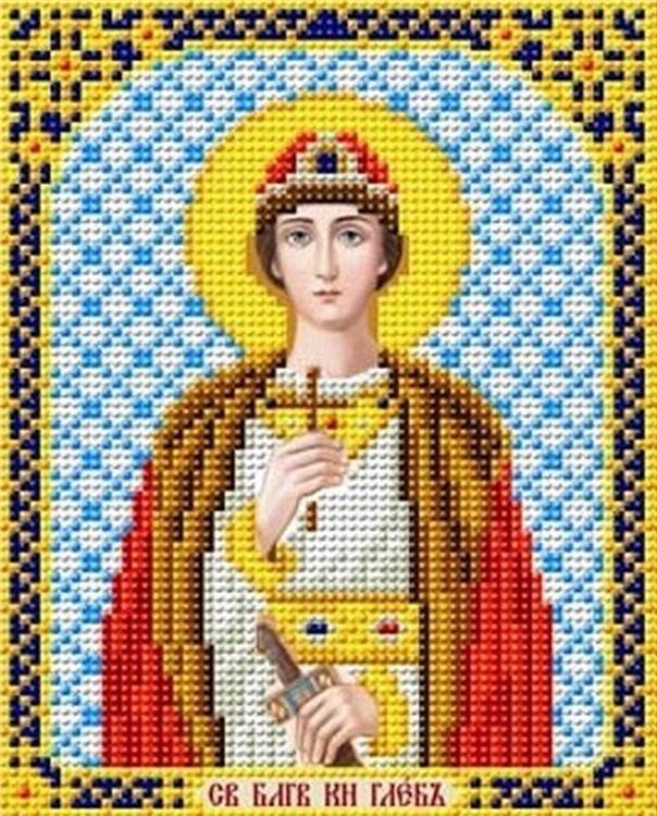 Рисунок на ткани «Святой Князь Глеб»