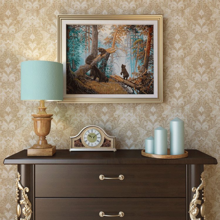 Картина по номерам «Утро в сосновом лесу» — картинка 2