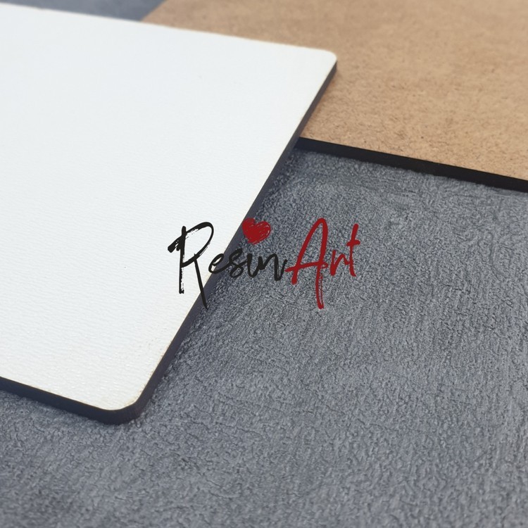 Заготовка для подстаканника №6 - квадрат (ХДФ белый) 11x11 см, 1 шт., ResinArt — картинка 2