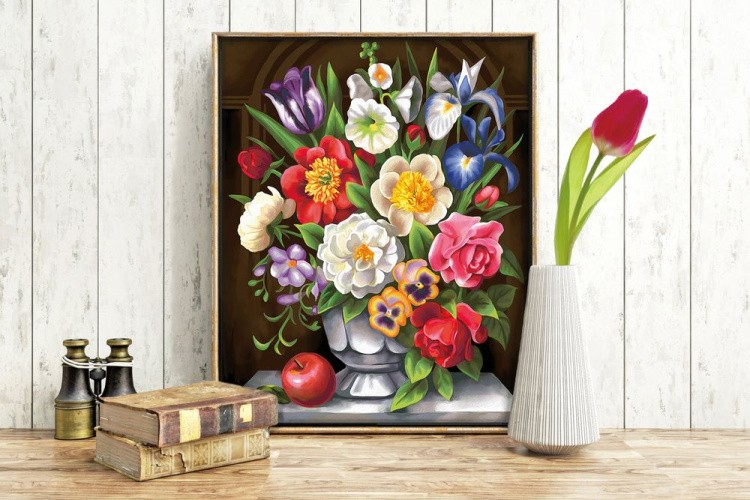 Алмазная вышивка «Цветочная грация» — картинка 2