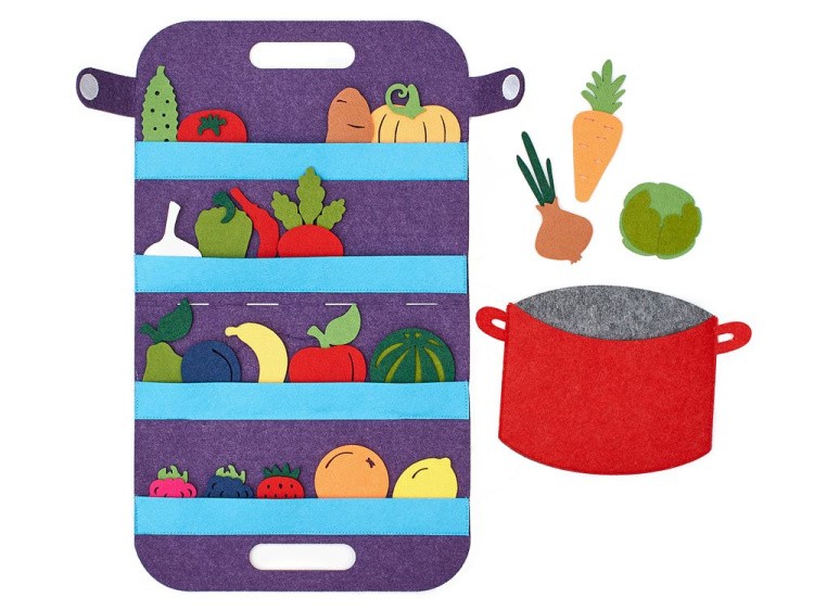 Сумка-игралка «Овощи, фрукты и ягоды»