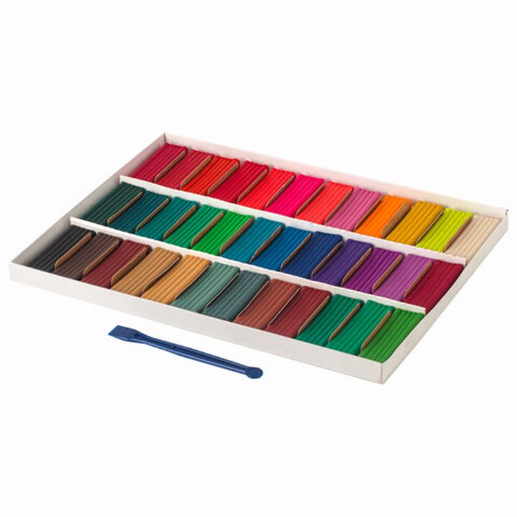 Пластилин классический Юнландия «Юный волшебник», 36 цветов, 720 г, со стеком — картинка 2