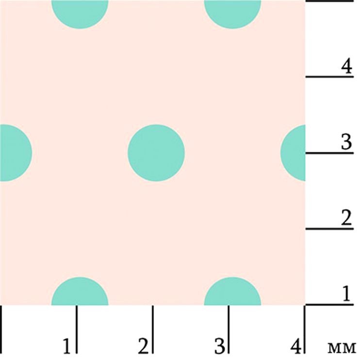 Ткань для пэчворка «БАБУШКИН СУНДУЧОК», 50x55 см, 140 г/м2, 100% хлопок, цвет: БС-36 мелкий горох, бледно-бледно-розовый/синий, Peppy — картинка 2