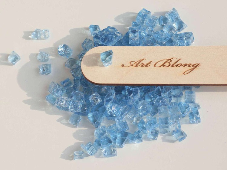Стеклянная крошка Кристалл. Sky (фракция 3-8 мм), Art Blong — картинка 2
