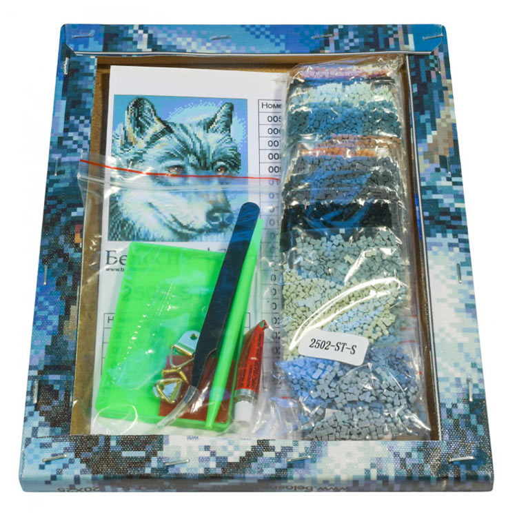 Алмазная вышивка «Серый волк» — картинка 3