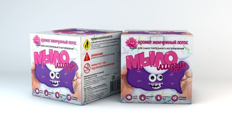 Набор Юный химик, Мыло-лизун «Жемчужный лотос» — картинка 2