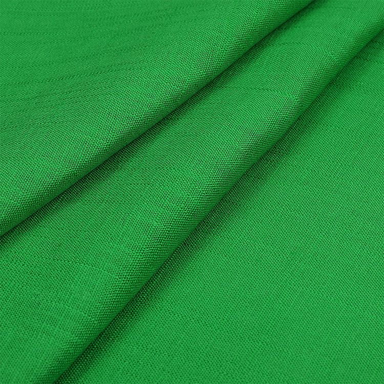 Ткань льняная, 1 м x 140 см, 190 г/м², цвет: ярко-зеленый, TBY — картинка 3