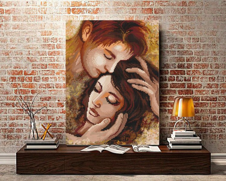 Алмазная вышивка «Нежные объятия» — картинка 2