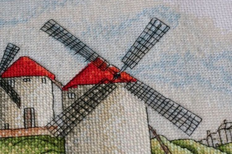 Набор для вышивки крестом «Ветряные мельницы» — картинка 3