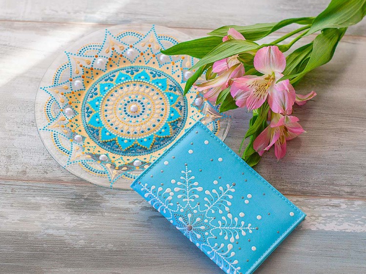 Набор для точечной росписи обложки «Снежинка» — картинка 3