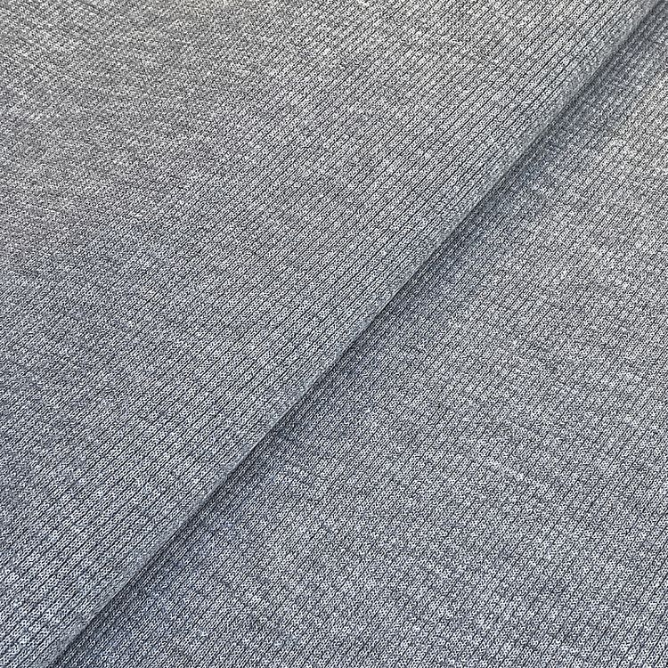 Ткань трикотаж Кашкорсе с лайкрой, 3 м x 120 см, 400 г/м², цвет: серый меланж, TBY — картинка 3