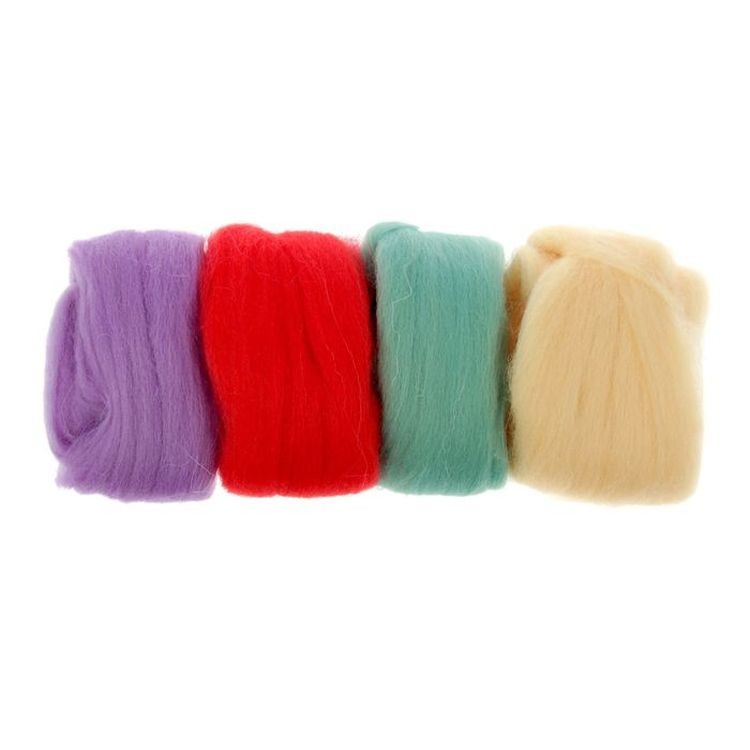 Шерсть для валяния Gamma AFW-040 (ассорти № 10), 50 г — картинка 2