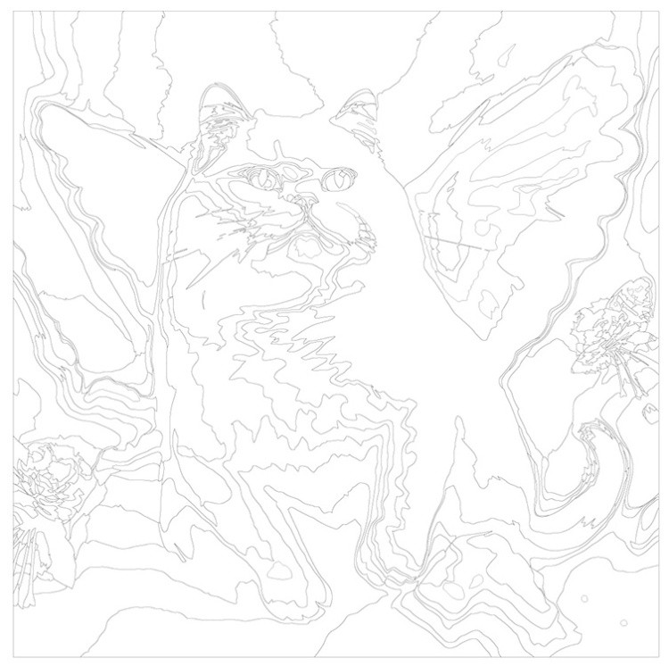 Картина по номерам «Толстый белый кот-ангел 2» — картинка 3