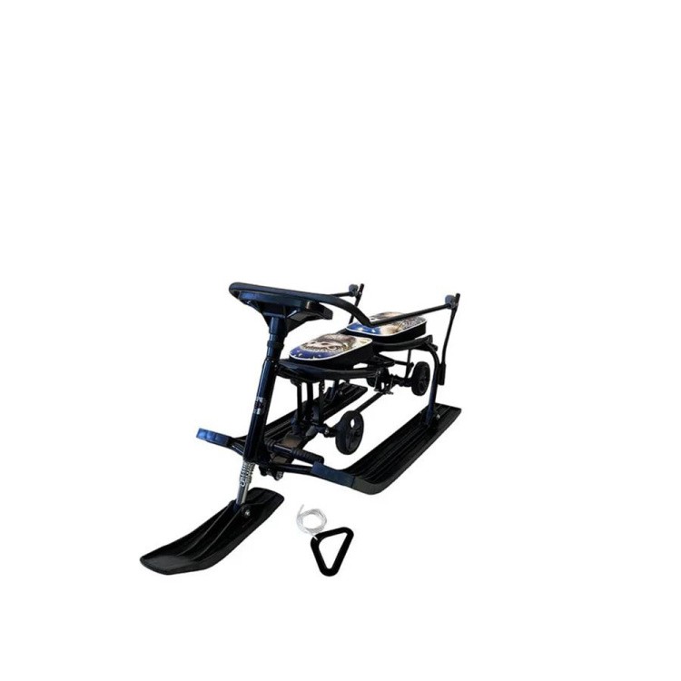 Снегокат детский 507 TWINS BABY Wheel для двоих со спинкой — картинка 4