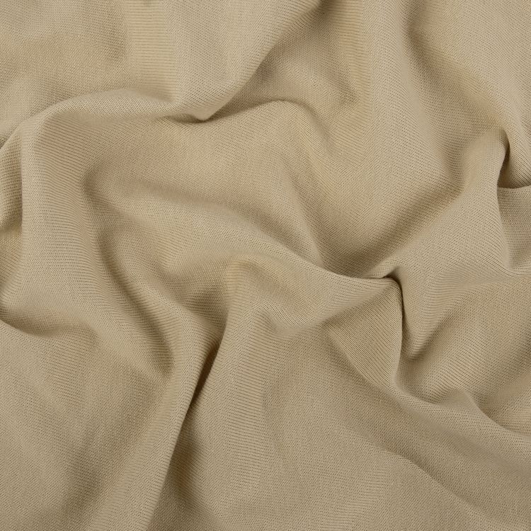 Трикотаж кукольный, 50x55 см, 225 г/м2, 100% хлопок, цвет: №07 серый/бежевый, Peppy — картинка 3