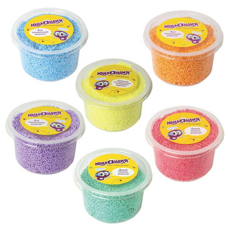 Пластилин шариковый Юнландия «Юнландик-кондитер», 6 цветов по 125 мл, крупный, незастывающий — картинка 4