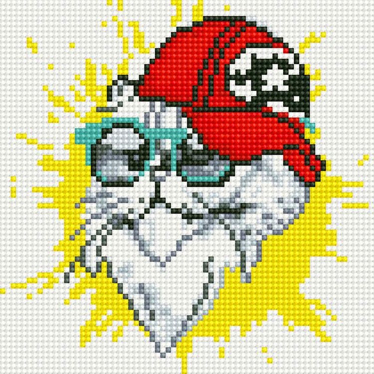 Алмазная вышивка «Креативный кот» — картинка 2
