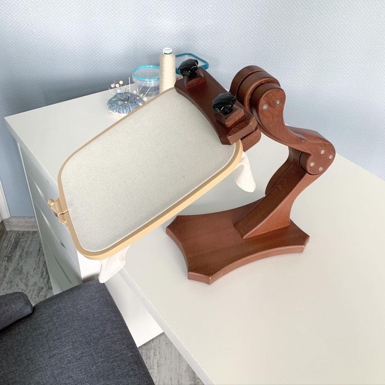 Настольный держатель для пялец «Змей Горыныч» с дополнительными лапками (тик), Дубко — картинка 6