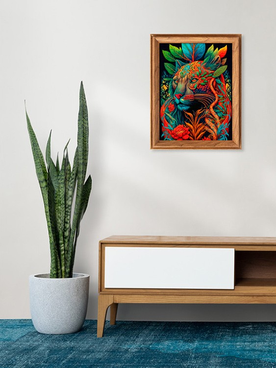 Алмазная вышивка «Мистическая пантера» — картинка 9