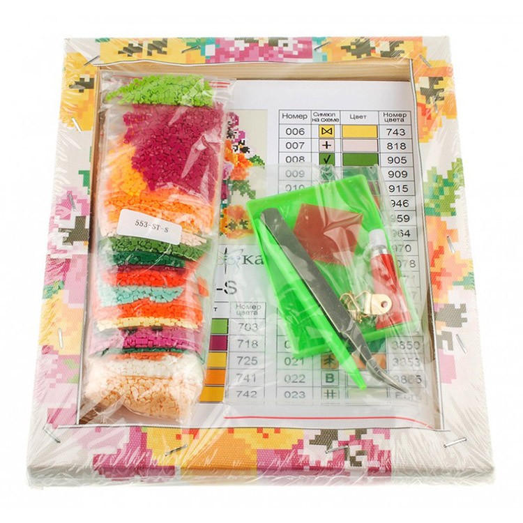 Алмазная вышивка «Букетик из сада» — картинка 3