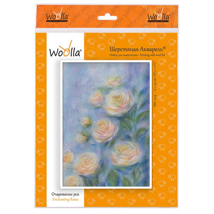 Картина шерстью «Очарование роз» — картинка 2