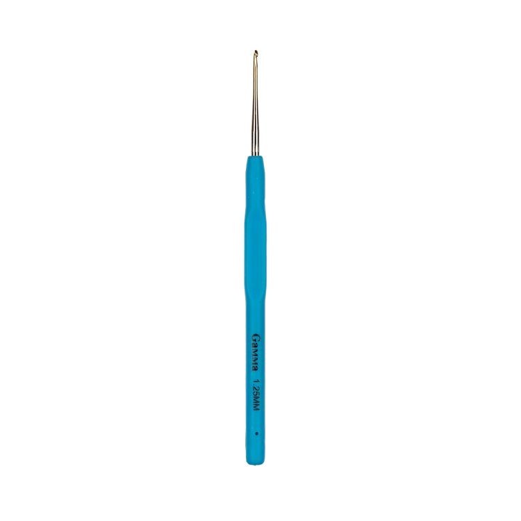 Крючок с прорезиненной ручкой, сталь, 1,25 мм, 13 см, Gamma