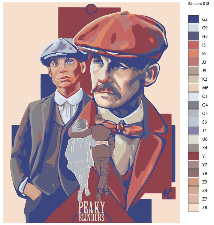 Картина по номерам «Острые козырьки: Постер 3» — картинка 2